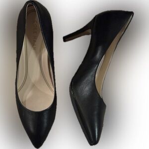 Cole Haan Grand Ambition 3 inch, black leather heels, size 7. Worn once!